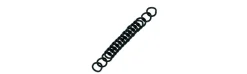 Barbada Cadenilla Zaldi Pavonado/Inox 118277SMKx3.5