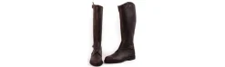 Botas de piel extra engrasadas con cremallera delantera