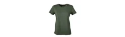 Camiseta Caza Algodón Bordada Mujer