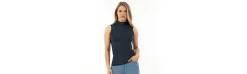 Camiseta Sin Mangas BR Cremallera Corta Mujer