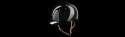 Casco de Equitación Smart Nova Polish Negro Correa Beige