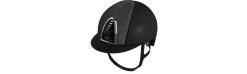 Casco Kep Cromo 2.0 Textile Negro Frontal Star Marco Plata Logo Kep Swarovski