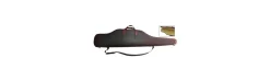 Funda de cuero para rifle con visor
