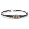 Pulsera de Pelo de Elefante con Chapa Decorativa